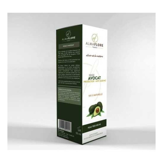 ALMAFLORE Huile d'Avocat. 50ML