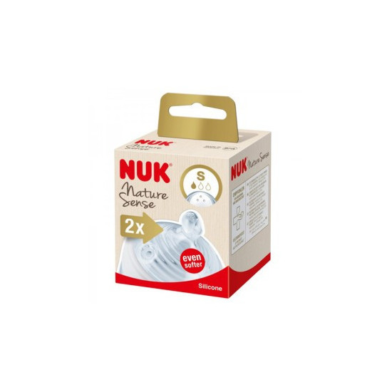 NUK 2 TETINES NATURE SENS 0-6M