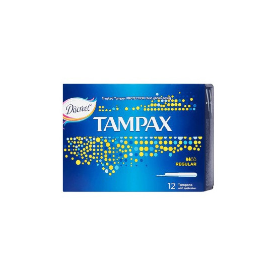 TAMPAX TAMPONS REGULAR 12...