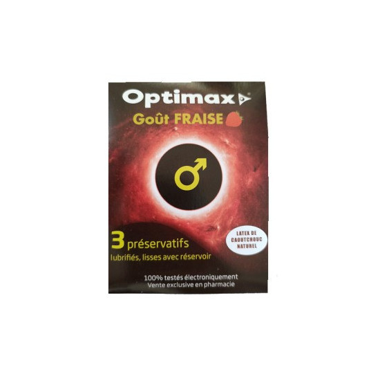 OPTIMAX PRESERVATIF FRAISE...