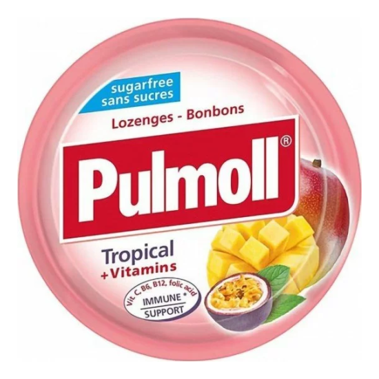 PULMOLL TROPICAL+VITAMINS 45GR