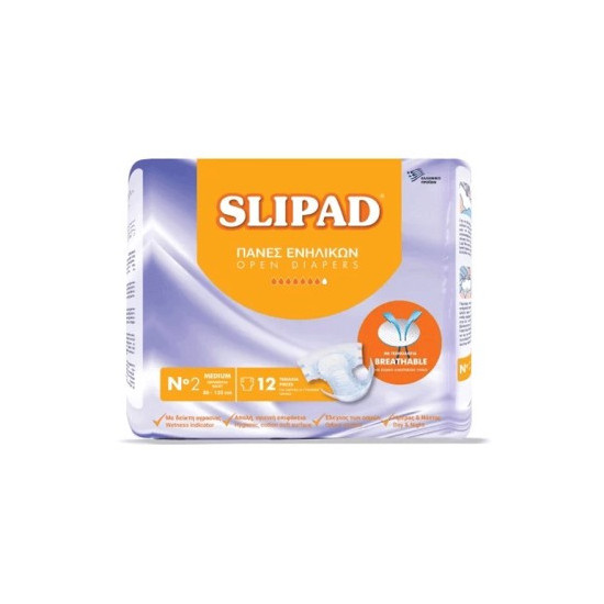 SLIPAD DIAPERS MEDIUM 12...