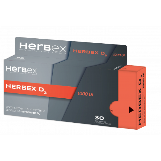 HERBEX VITAMINE D3 1000 UI...