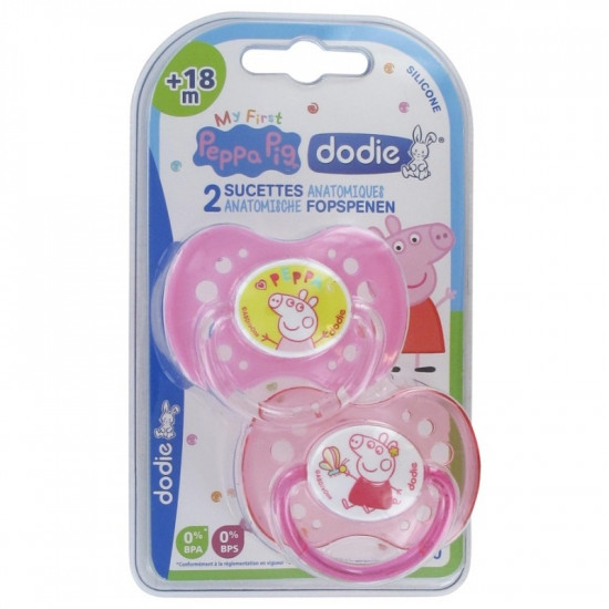DODIE PEPPA PIG 2 SUCETTES...